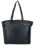 The Chesterfield Brand Wax Pull Up Schultertasche Leder 36 cm Laptopfach schwarz