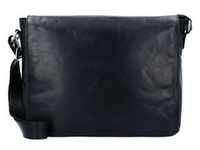 Leonhard Heyden Cambridge Messenger Leder 38 cm Laptopfach schwarz