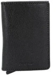 Secrid Slimwallet Vegetable Kreditkartenetui RFID Leder 7 cm schwarz