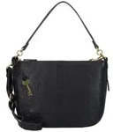 Fossil Jolie Schultertasche Leder 27 cm schwarz