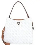 L.Credi Filiberta Schultertasche 30 cm weiss