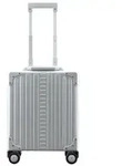 Aleon Business 4-Rollen Businesstrolley 42 cm Laptopfach silberfarben