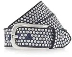 b.belt Nieteng&uuml;rtel I Leder 80 cm blau