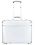 Alumaxx 2-Rollen Pilotenkoffer 47 cm Laptopfach silberfarben