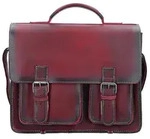 Greenburry Aktentasche Leder 39 cm rot