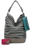 Fritzi aus Preu&szlig;en Izzy07 Olga Canvas Schultertasche 27 cm grau