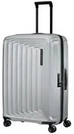 Samsonite Nuon 4 Rollen Trolley 75 cm mit Dehnfalte silberfarben