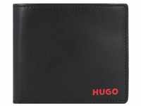 Hugo Subway Geldbörse Leder 12 cm black red