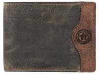 Billy the Kid Hunter Geldbörse RFID Leder 12 cm khaki-brown