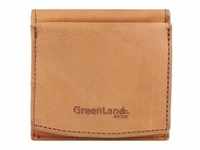 Greenland Nature GreenLand NATURE Geldbörse RFID Schutz Leder 10 cm cognac2