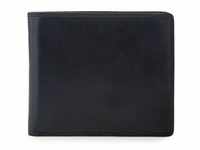 Mywalit Geldbörse RFID Leder 12 cm black/blue