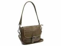 The Chesterfield Brand Washed Schultertasche Leder 21 cm olive green