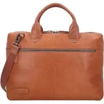 Plevier Rock Flint Aktentasche RFID Schutz Leder 41 cm Laptopfach braun