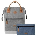 Cabaia Adventurer Melanged Medium Daypack 41 cm Laptopfach grau