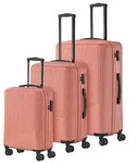 Travelite Bali 4 Rollen Kofferset 3-teilig orange