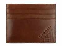 bugatti Nobile Kreditkartenetui RFID Schutz Leder 10 cm cognac
