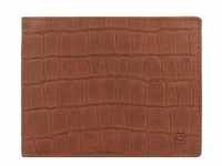Esquire Croco Geldbörse RFID Schutz Leder 12 cm braun