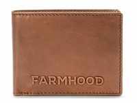 Farmhood Nashville Geldbörse RFID Schutz Leder 13 cm brown 2
