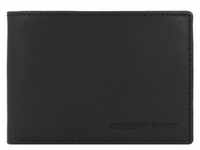 Greenburry Pure Black Geldbörse RFID Schutz Leder 12.5 cm black