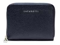 Lazarotti Milano Leather Geldbörse Leder 13,5 cm blue