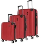 Travelite City 4-Rollen Kofferset 3tlg. rot