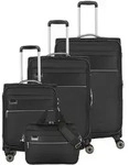 Travelite Miigo 4-Rollen Kofferset 4tlg. schwarz