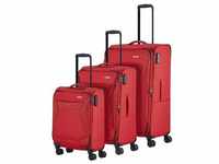 Travelite Chios 4 Rollen Kofferset 3-teilig rot