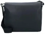 Leonhard Heyden Berlin Messenger Umh&auml;ngetasche Leder 32 cm Laptopfach schwarz
