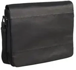 Leonhard Heyden Hamburg Messenger Leder 32 cm Laptopfach schwarz