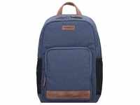 Greenburry Recycled PET Coral Rucksack 41 cm Laptopfach coral blue