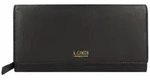 L.Credi Evelyn Geldb&ouml;rse Leder 20 cm schwarz