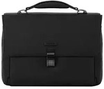 Piquadro Modus Aktentasche Leder 40 cm Laptopfach schwarz
