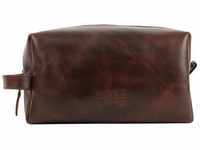 Buckle & Seam Everest Kulturbeutel Leder 22 cm brown
