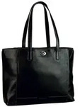 Leonhard Heyden Nizza Shopper Tasche Leder 40 cm grau