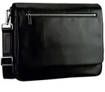 Leonhard Heyden Montreal Messenger Leder 36 cm schwarz