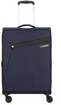 Samsonite Litebeam 4 Rollen Trolley 66 cm mit Dehnfalte blau