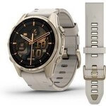 Garmin Smartwatch Fenix 8 - 43 mm AMOLED Sapphire Nebelgrau Softgold 010-02903-40