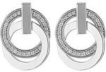 JETTE Ohrstecker SWING 86735504 925er Silber rhodiniert