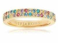 Sif Jakobs Jewellery Damenring SJ-R10762-XCZ(YG)/52 925er Silber rhodiniert...