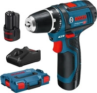 Bosch 0.601.868.109, Bosch GSR 12V-15 PRO Akku-Bohrschrauber, 2x2,0 Ah, L-Boxx