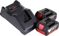 Bosch 1.600.A01.9S0, Bosch 2 x GBA 18V 4.0Ah + GAL 18V-40 Starter-Set...