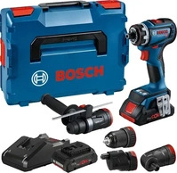 Bosch 0.601.9K6.200, Bosch GSR 18V-90 FC PRO Akku-Bohrschrauber in L-Boxx mit 2...