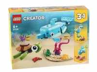 LEGO Creator 31128 Delfin und Schildkröte 3in1 Meerestiere 137 Teile