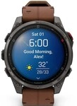 Garmin fenix&reg; 8 PRO AMOLED Saphir mit Lederarmband Ref. 010-03198-40 -...