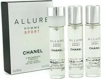 Chanel Allure Homme Sport Eau de Toilette 3 x 20 ml Nachf&uuml;llpackung, Grundpreis: