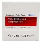 Korres Apothecary Wild Rose Night-Brightening Sleeping Facial Nachtcreme 40 ml