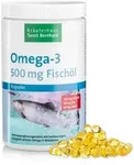 Omega-3 Fisch&ouml;l-Kapseln 500 mg XXL Sparpackung 1000 Kapseln - 679 g