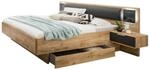 Futonbett - Plankeneiche - Graphit - 180x200 cm