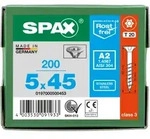SPAX Senkkopf T-STAR plus - Teilgewinde Edelstahl rostfrei A2 1.4567 T20 - 5x45 - 200