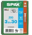 SPAX Senkkopf T-STAR plus - Teilgewinde Edelstahl rostfrei A2 1.4567 T15 - 3,5x30 -